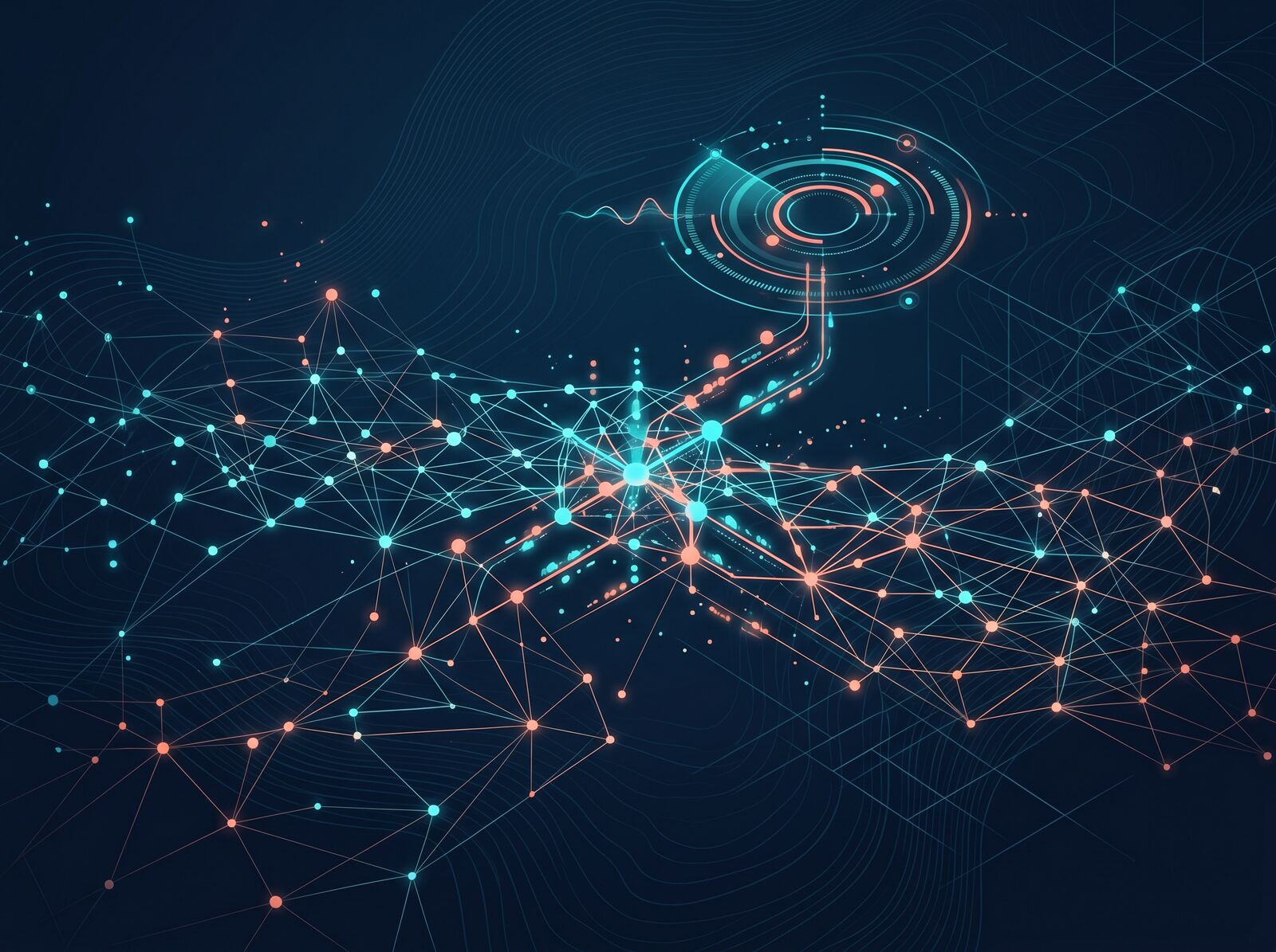 Abstract visualization of network telemetry and security operations